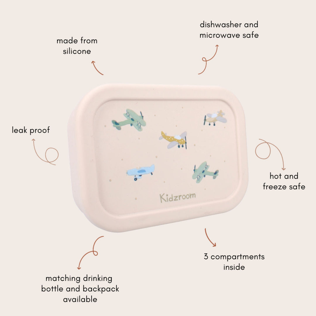 Kidzroom Small Talk Flugzeuge Lunchbox