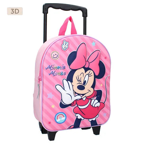 3D Minnie Mouse Fashion Besties Backpack Trolley