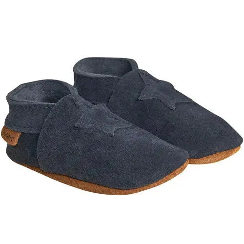 EN FANT Baby slippers Suede Blue Night – Tiny Giggles