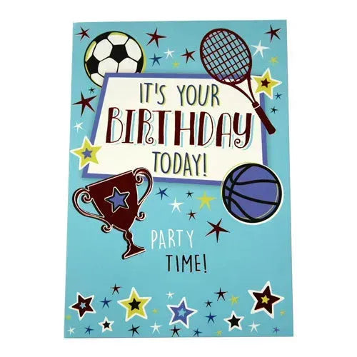 Verjaardagskaartje - Its Your Birthday Today - Party Time - Tiny Giggles