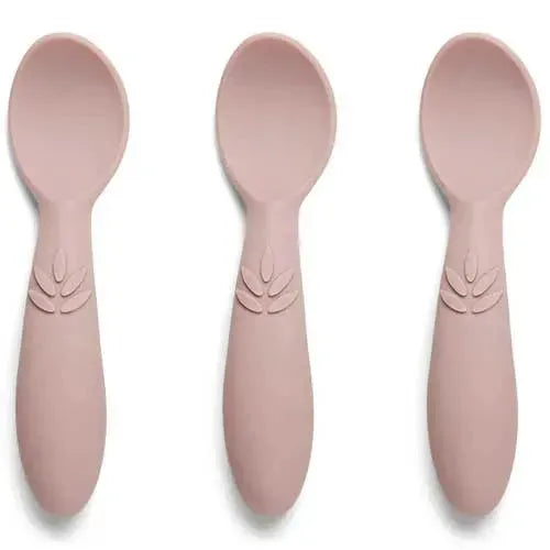 nuuroo Ella Siliconen Lepel Woodrose - 3-pack - Tiny Giggles