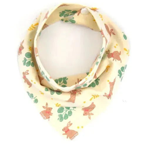 Konijnen en Veren Bandana Slabbetjes - Set van 2 - Tiny Giggles