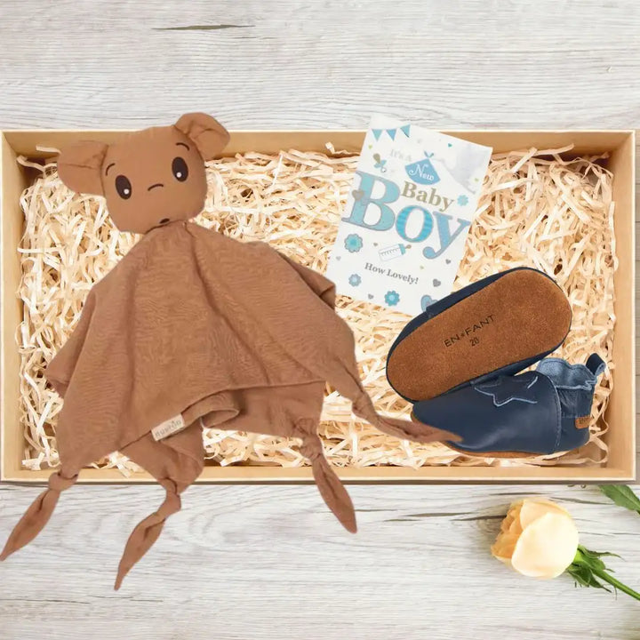 Cadeaubox samenstellen | nuuroo Arie Knuffeldoek Lichtbruin (vanaf €16)