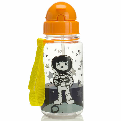 Zip &amp; Zoe Drinking Bottle with Straw Spaceman