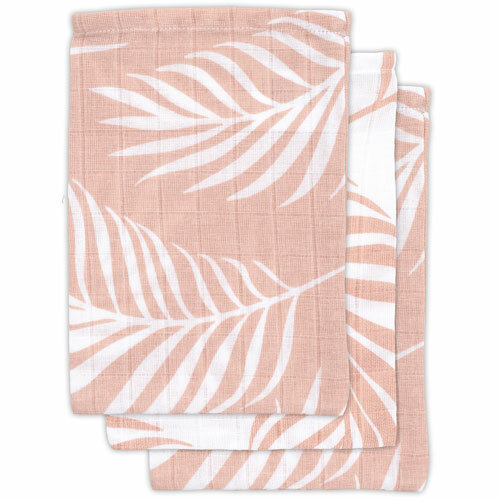 Jollein Hydrophilic Wash Mitt Nature pale pink (3pack)