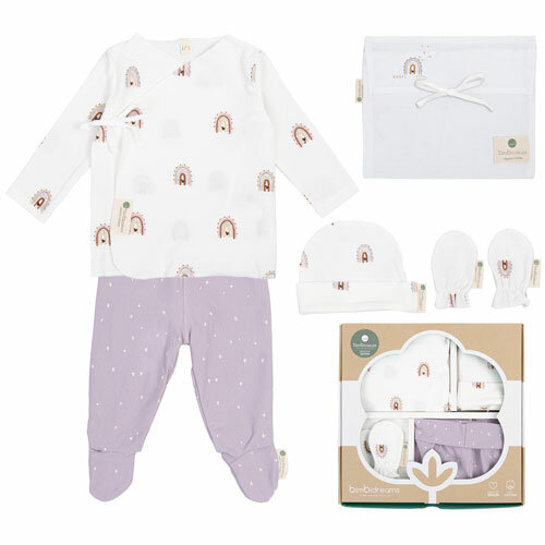 BimbiDreams Baby Newborn 5-Delige Set - Happy Days Wit