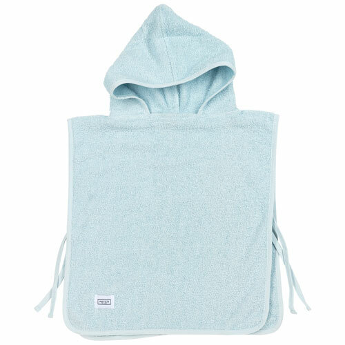 Meyco Badponcho Basic Badstof - Lichtblauw 1-3 jaar