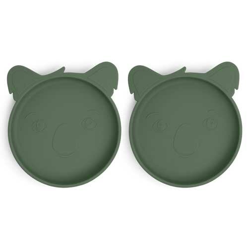 nuuroo Akila Siliconen Bord Koala Dusty Green - 2-pack