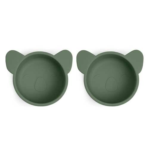 nuuroo Rosa Siliconen Snack Box Small Koala Dusty Green - 2-pack