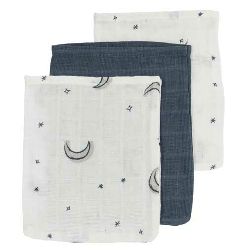 Meyco Washandje 3-Pack Hydrofiel Moon-Indigo