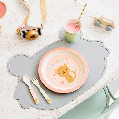 Petit Monkey Placemat koala grijs