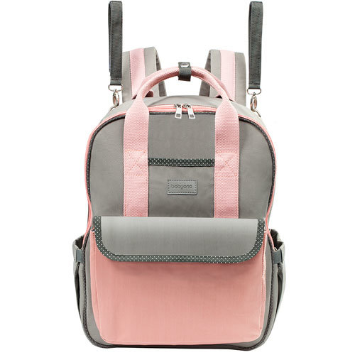 Babyono London Look Pink-Grey Verzorgingsrugzak