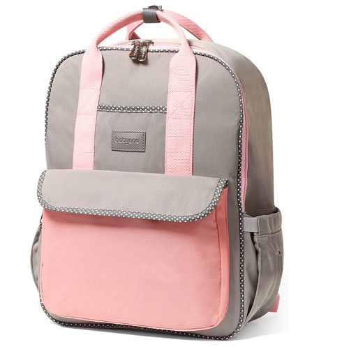 Babyono London Look Pink-Grey Verzorgingsrugzak