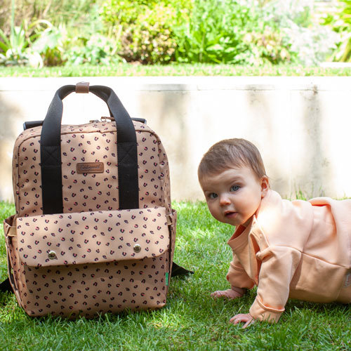 Babymel Georgi Eco Caramel Leopard Luiertas