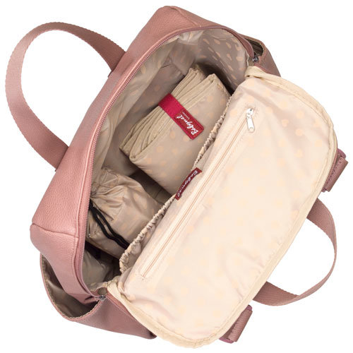 Babymel Robyn Convertible Backpack Faux Leather Dusty Pink Luiertas