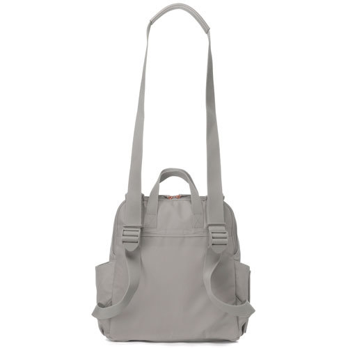 Babymel Robyn Convertible Backpack Faux Leather Pale Grey Luiertas