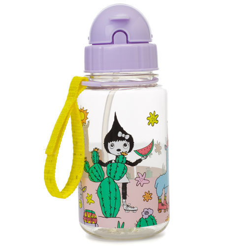 Zip &amp; Zoe Drinking Bottle with Straw Llama