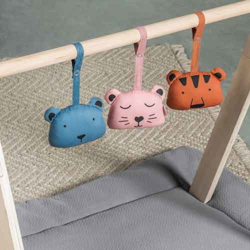 Jollein Babygym Toys Animal Club (3 stuks)