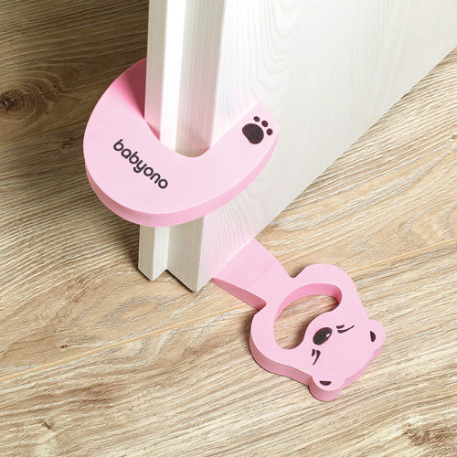 Babyono Deurstopper &amp; Beschermer Pink