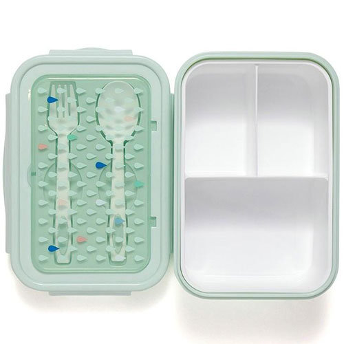 Petit Monkey Bento Lunchbox Drops Green