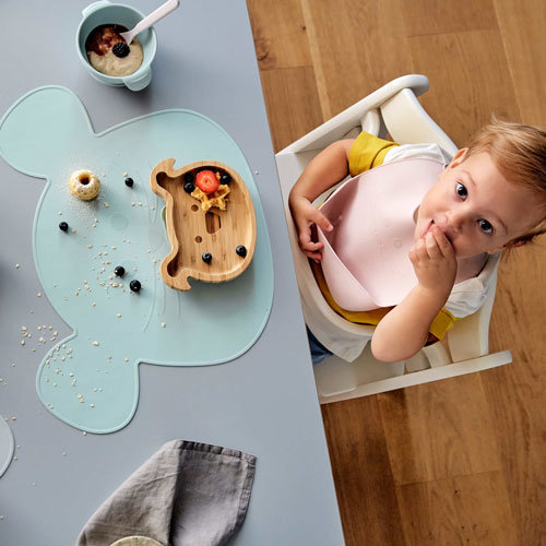 L&auml;ssig Placemat Silicone - Little Chums Mouse Grijs