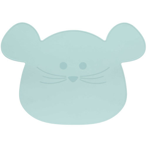 L&auml;ssig Placemat Silicone - Little Chums Mouse Blauw