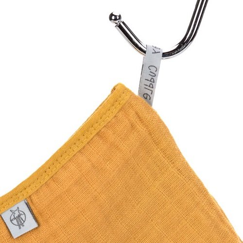 L&auml;ssig Mousseline Washandjes Mustard 3 Stuks