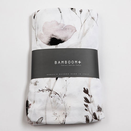 Bamboom Hoeslaken Ledikant Jersey 60 x 120 cm Papavero