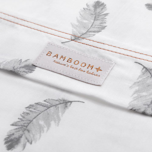 Bamboom Ledikantlaken 110 x 140 cm + Kussensloop Feather