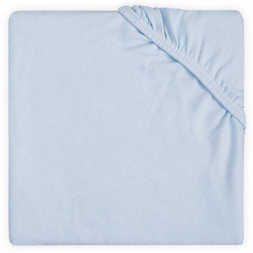 Jollein Hoeslaken Ledikant Double Jersey 60x120cm Blauw