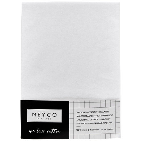 Meyco molton waterdicht hoeslaken 60x120 cm