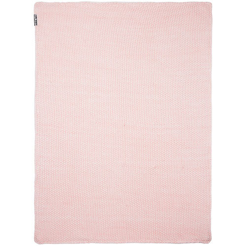 Meyco Relief mixed deken roze 100x150 cm met velvet