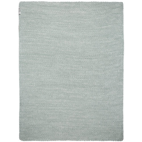 Meyco Relief mixed deken stone green 100x150 cm met velvet