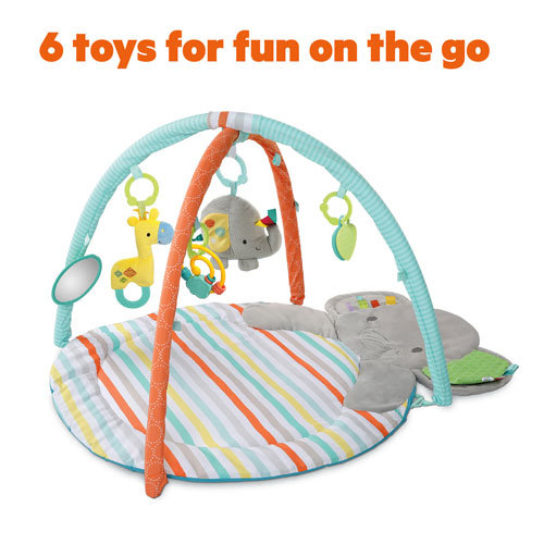 Bright Starts Hug-n-Cuddle Elephant Activity Gym Speelkleed