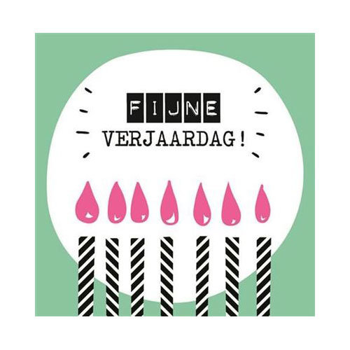 Hallmark Mini Verjaardagskaartje - Fijne Verjaardag 7,5x7,5 cm