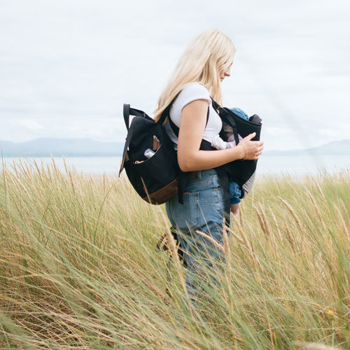 Babymel Robyn Convertible Backpack Black Luiertas