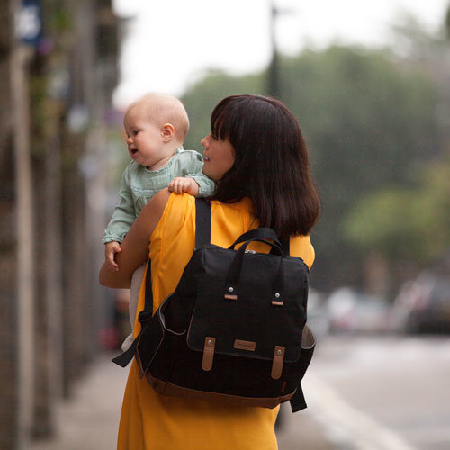 Babymel Robyn Convertible Backpack Black Luiertas