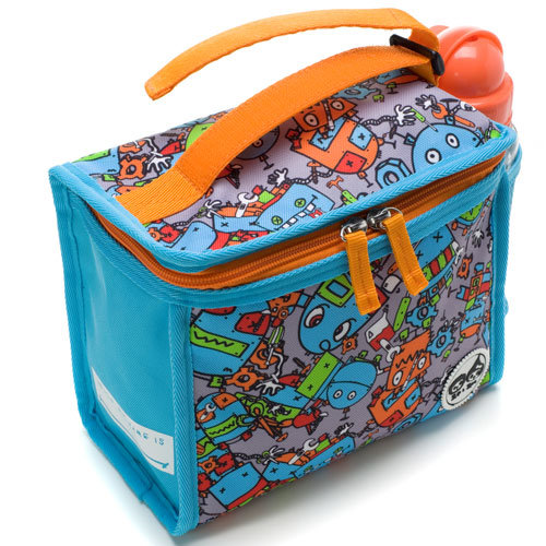 Zip &amp; Zoe Zipped Lunchie en Ijspak Robot Blauw