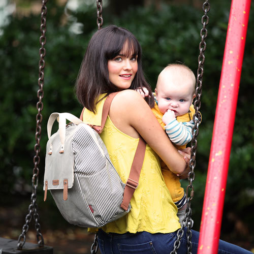 Babymel Robyn Convertible Backpack Navy Stripe Luiertas