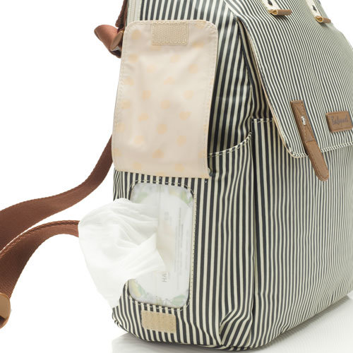 Babymel Robyn Convertible Backpack Navy Stripe Luiertas