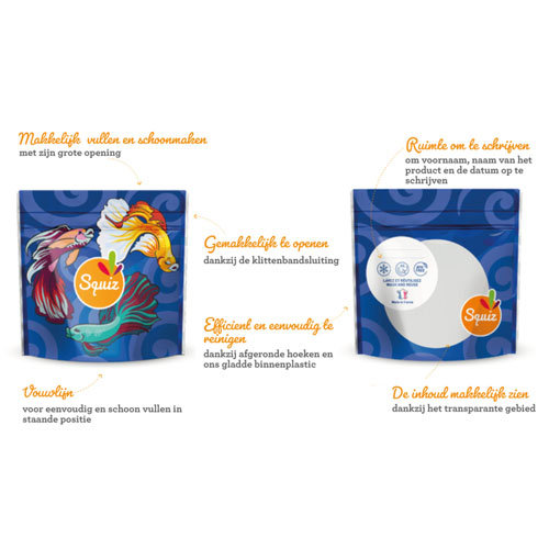 Squiz 3-Pack Multifunctionele Snackzakjes - De Flamboyante Collectie