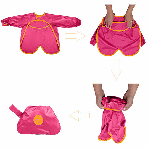 b.box Smock Bib Strawberry Shake 6-18m