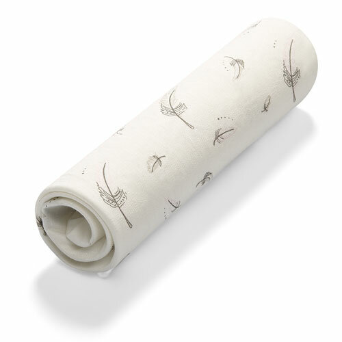 Babyono Hoeslaken Reiswieg Bamboe Jersey 40x75cm Feathers