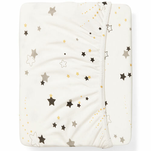 Babyono Hoeslaken Reiswieg Bamboe Jersey 40x75cm Stardust