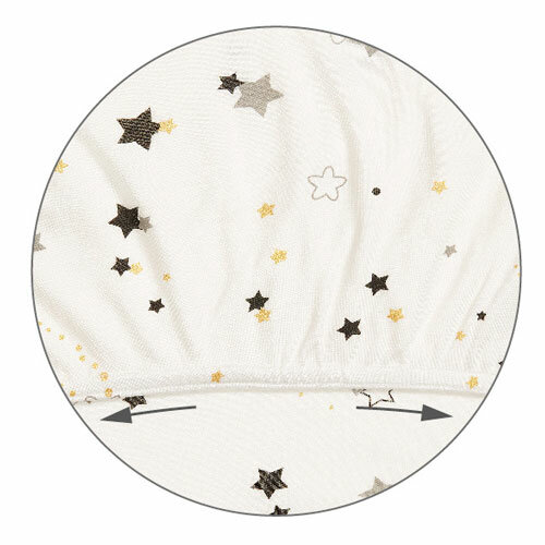 Babyono Hoeslaken Reiswieg Bamboe Jersey 40x75cm Stardust