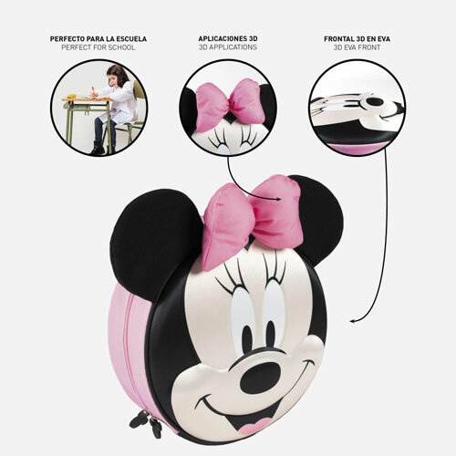 Disney Minnie Mouse Roze 3D Rugzakje