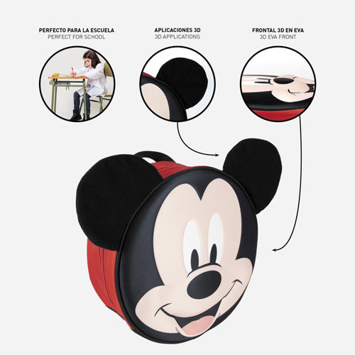 Disney Mickey Mouse Rood 3D Rugzakje