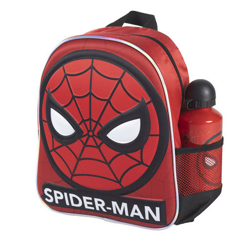 Marvel Spider-Man Rood 3D Rugzakje Met Waterfles