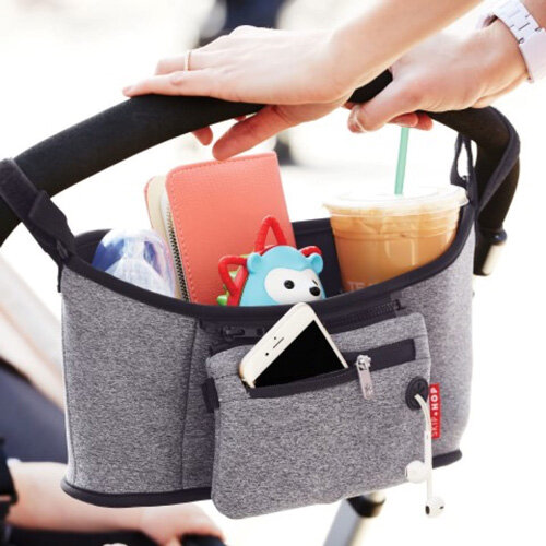 Skip Hop Stroller Organizer Heather Grey