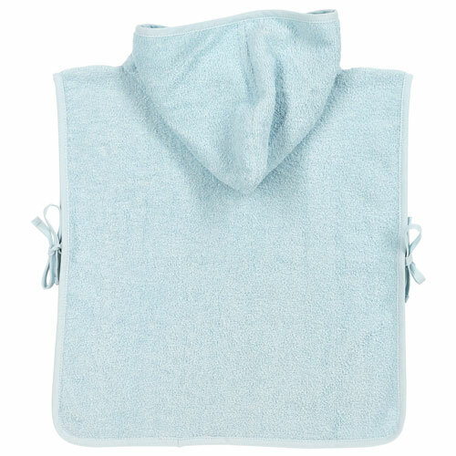 Meyco Badponcho Basic Badstof - Lichtblauw 1-3 jaar